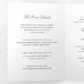 Invitation Trois Volets Old Money Black and White Classic Wedding (Intérieur en premier)