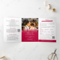 Option de repas de mariage rouge et blanc gui RSVP