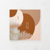 Invitation Trois Volets Pampass herbe et arches Mariage Design Dark Tri-F (Protection)
