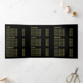 Invitation Trois Volets Papillons Jaunes, Tripler Salon De Beauté (Intérieur)