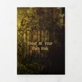 Invitation Trois Volets Parti d'Halloween Citrouille abandonné (Page de couverture)