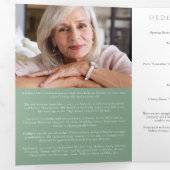 Invitation Trois Volets Photo de verdure Ordre commémoratif de service de  (Intérieur en premier)