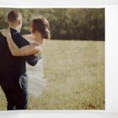 Invitation Trois Volets Photo du cinquantième anniversaire de mariage (Intérieur au milieu)