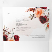 Invitation Trois Volets PixDezines Elegant Rustic H2 Fall n Foliage Tri-Fo (Intérieur en premier)