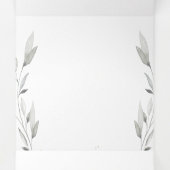 Invitation Trois Volets Red Peony Epiphany Wedding Program Trifold Card (Intérieur au milieu)