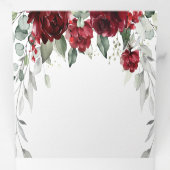 Invitation Trois Volets Red Peony Epiphany Wedding Program Trifold Card (Intérieur en premier)