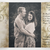 Invitation Trois Volets Renaissance Fairytale Photo Mariage (Intérieur au milieu)