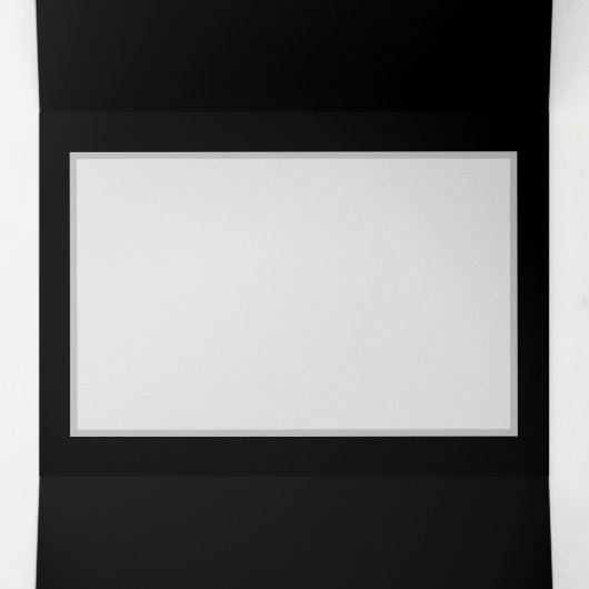 Invitation Trois Volets Rose bleu brûlant (Intérieur au milieu)