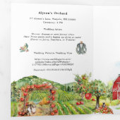 Invitation Trois Volets Rustic Automne Mariage Apple Orchard (Intérieur en premier)