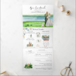 Invitation Trois Volets Rustic River Alexandria Bay Mariage<br><div class="desc">Donnez le ton pour un week-end mariage passionnant avec une invitation d'itinéraire personnalisée. Cette invitation "spacieuse" est une excellente façon de donner à vos invités des informations complémentaires sur la mariage. Ces cartes peuvent énumérer les festivités qui entourent votre week-end mariage, comme des cocktails de bienvenue, des soirées après-midi et...</div>