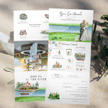 Invitation Trois Volets Rustic River Alexandria Bay Mariage<br><div class="desc">Donnez le ton pour un week-end mariage passionnant avec une invitation d'itinéraire personnalisée. Cette invitation "spacieuse" est une excellente façon de donner à vos invités des informations complémentaires sur la mariage. Ces cartes peuvent énumérer les festivités qui entourent votre week-end mariage, comme des cocktails de bienvenue, des soirées après-midi et...</div>