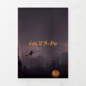 Invitation Trois Volets Sorcières Lair Halloween Party (Page de couverture)