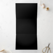 Invitation Trois Volets Symbole de Neon Infinity par Glowing Hummingbird (Intérieur)