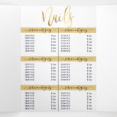 Invitation Trois Volets Tarif Spa simple White Gold Salon (Intérieur au milieu)