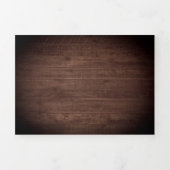 Invitation Trois Volets Tournesols Rustiques Eucalyptus Red Roses Mariage (Page de couverture)