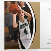 Invitation Trois Volets Trame Courbe Or Trois Diplôme Photo (Intérieur en premier)