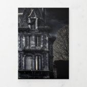 Invitation Trois Volets Une Soirée Hantée Pour Halloween (Page de couverture)