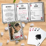 Invitation Trois Volets Vegas Casino Mariage Jouer Carte Lucky En Amour<br><div class="desc">Introduire le faire-part de mariage parfait pour ceux qui recherchent quelque chose d'unique et ludique! Notre invitation inspirée de la carte de jeu est parfaite pour un mariage Las Vegas ou un mariage à thème casino. Cette invitation a été conçue pour ressembler à une carte de jeu classique. L'avant de...</div>