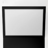 Invitation Trois Volets Vibrant infinity with rainbow butterfly on black (Intérieur en premier)