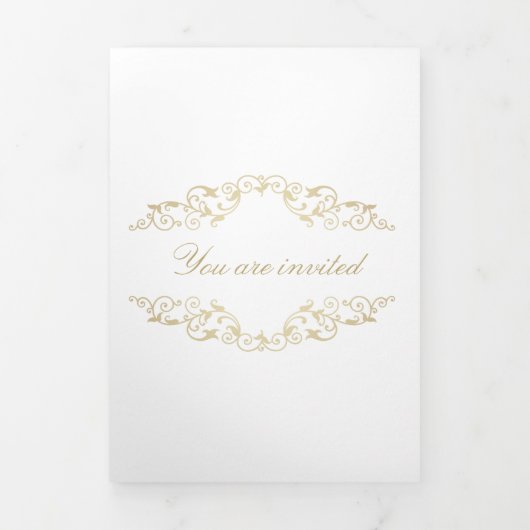 Invitation Trois Volets Vous êtes invité  (Page de couverture)