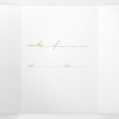 Invitation Trois Volets Vous êtes invité  (Intérieur au milieu)