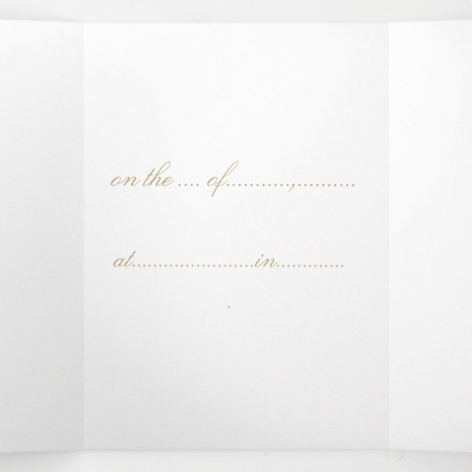 Invitation Trois Volets Vous êtes invité  (Intérieur au milieu)