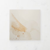 Invitation Trois Volets Wedding Cream All in one Emerald Green Rose Floral (Protection)