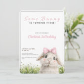 Invitation Troisième anniversaire de Some Bunny (Debout devant)