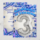 Invitation Troisième anniversaire Fête des Garçons de l'Argen (Devant / Derrière)