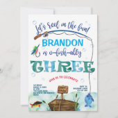 Invitation Troisième Anniversaire, Pêche terminée, O-fish-all (Devant)