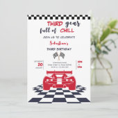 Invitation Troisième engrenage plein de froid troisième anniv (Debout devant)