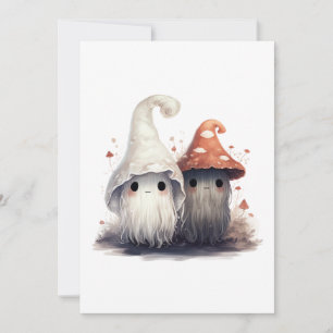 Invitation Trolls des champignons de Kawaii