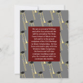 Invitation Trombone Musician Graduation Party Music (Dos)