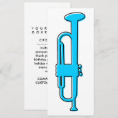 Invitation trompette oddRex (Devant / Derrière)