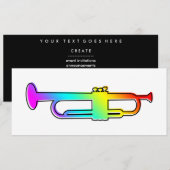 Invitation trompette oddRex (Devant / Derrière)