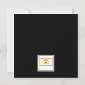 Invitation Trompette rose Honeysuckie Art botanique (Dos)