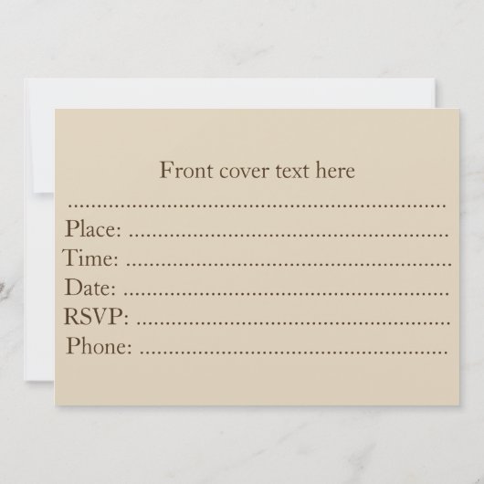 Invitation Trompettes d'ange (Dos)