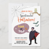 Invitation Tronc D'Événement Halloween Cute Ou Traite Pour En (Devant)