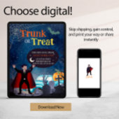 Invitation Tronc D'Événement Halloween Cute Ou Traite Pour Le