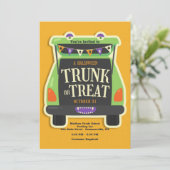 Invitation Tronc Halloween Ou Traitement (Debout devant)