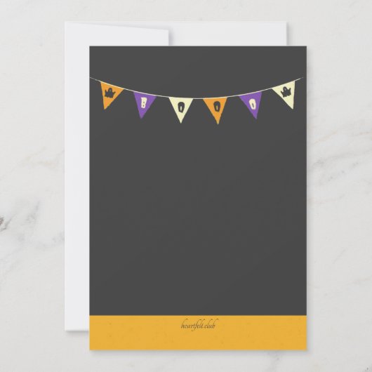 Invitation Tronc Halloween Ou Traitement (Dos)