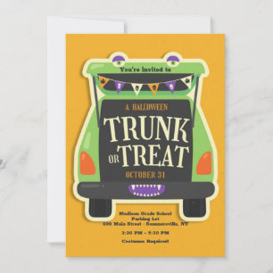 Invitation Tronc Halloween Ou Traitement