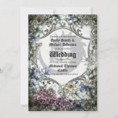 Invitation Trône Dragon Mariage Parchemin gothique médiéval (Devant)