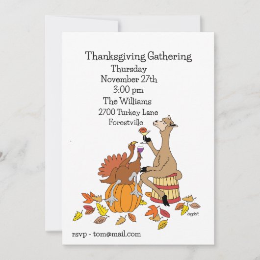 Invitation Trôner la Saison (Devant)