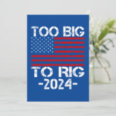 Invitation Trop gros pour truquer les élections de 2024 (Debout devant)