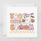 Invitation Trop mignon pour parler Halloween (Devant)