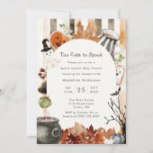 Invitation Trop mignon pour parler Whimsical Halloween Baby s (Devant)