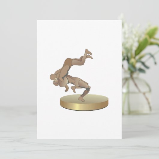 Invitation Trophée de lutte (Debout devant)