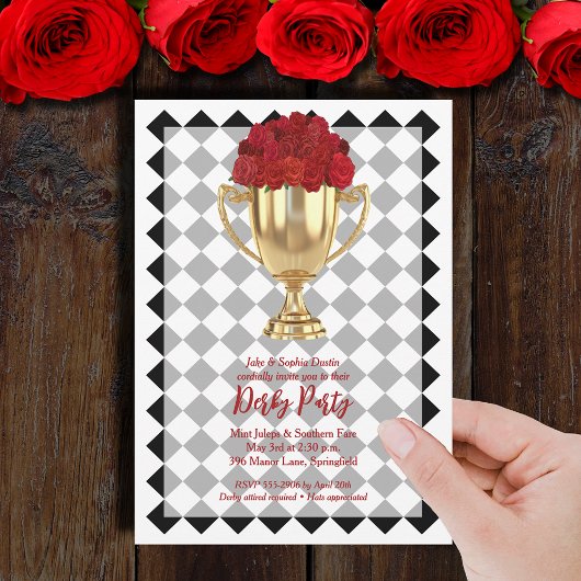 Invitation Trophée Derby Day et Roses