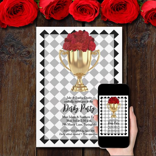 Invitation Trophée Derby Day et Roses